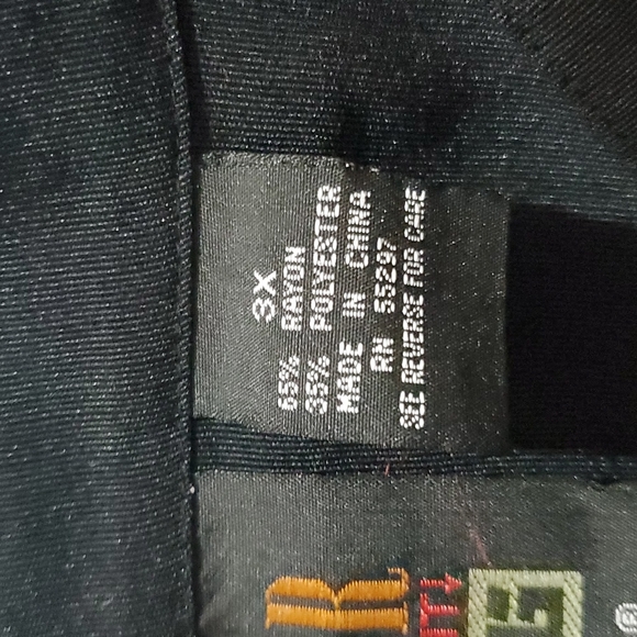 HENRI VALDISE Black Brown Oversized Cape Style Shaket Puffy Sleeve 3X Womens Top - Picture 5 of 7